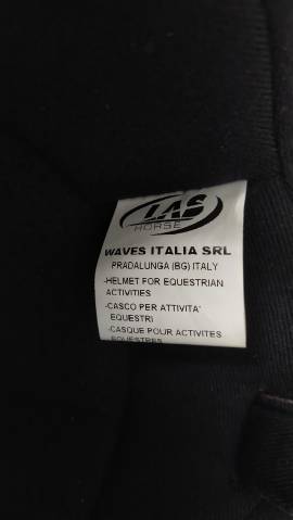 Bombe LAS Cross taille 55 + Housse + Casaque noire