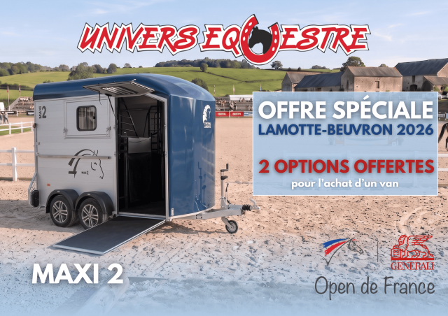 VAN MAXI 2 CHEVAL LIBERTE 2 PLACES DIAGONAL