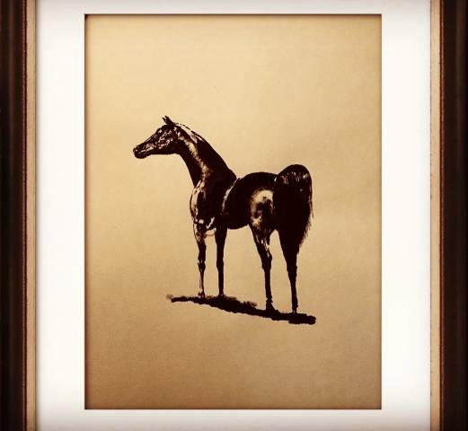 Tableaux de chevaux, poneys, ânes , chien 