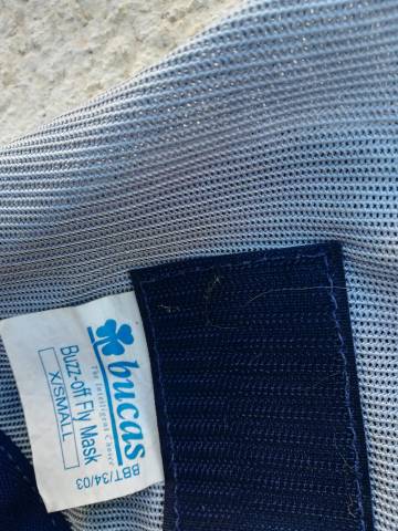 Bucas Buzz Off Fly Mask Bleu