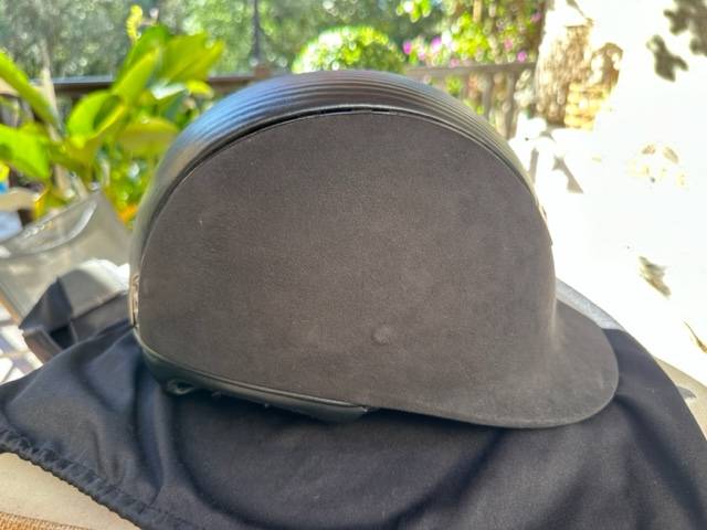 CASQUE SAMSHIELD NOIR CUIR ET ALCANTARA