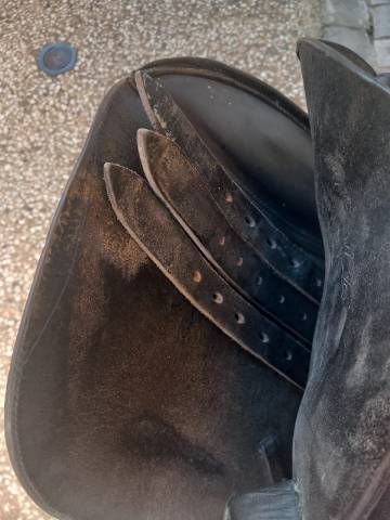 Selle mixte cuir noir occasion