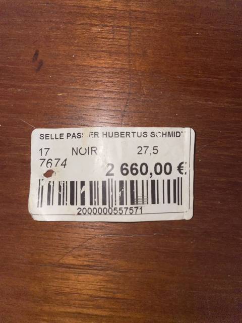 Selle de dressage de la m’arque passier taille 17’