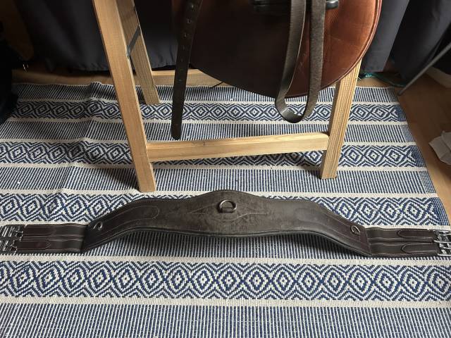 Selle avec sa sangle et étriers