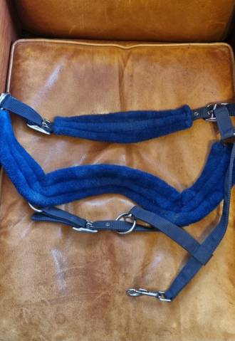 Licol anatomique avec moumoute bleu