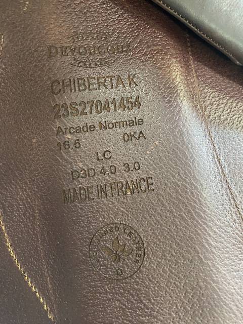 Selle devoucoux 16,5 chaînette k