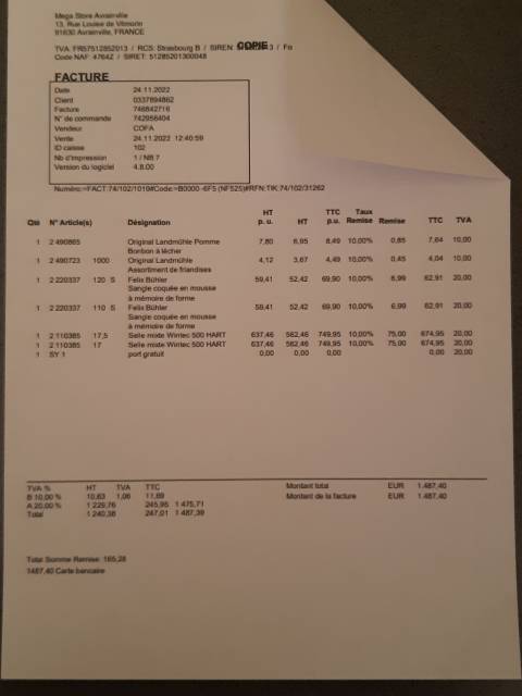 Selle mixte WINTEC 500 hart 17,5 pouces