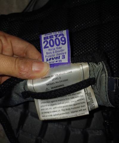 Gilet protection Equithème 