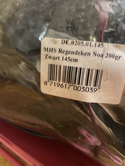 Couverture MHS imperm&eacute;able 200gr, taille 145