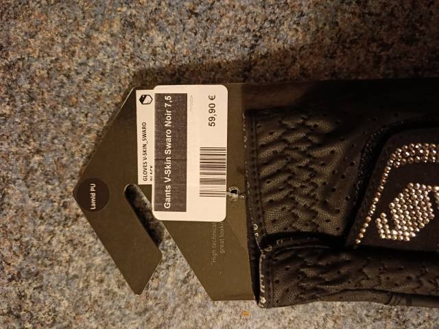 Gants Samshield V-Skin Swarovski – Taille 7,5 – Noir