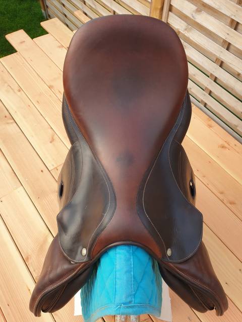 Selle Devoucoux mixte havane 17'5