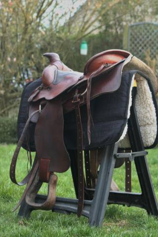 Selle western cuir 