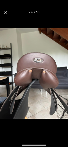 Selle d’équitation mixte Tekna marron