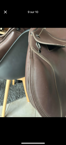 Selle d’équitation mixte Tekna marron