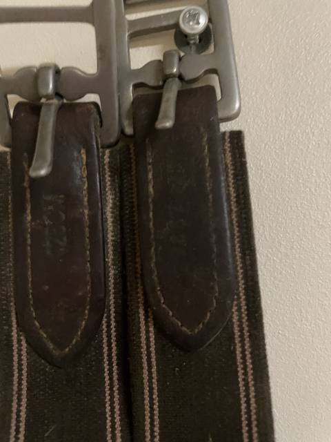 Sangle cuir marron 125 cm