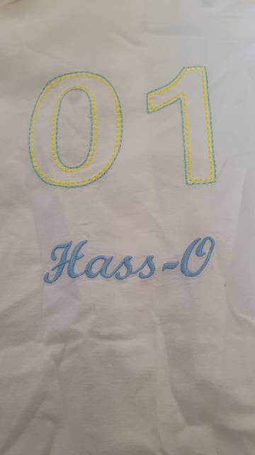 Chemise blanche manche longue avec dessin taille L