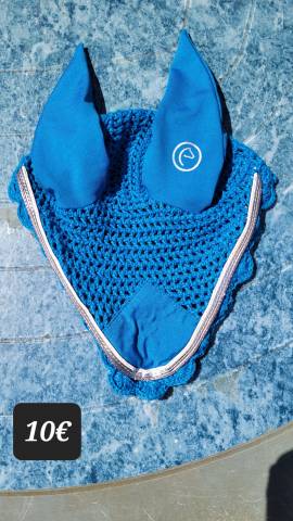 Bonnet bleu Equithème taille cheval