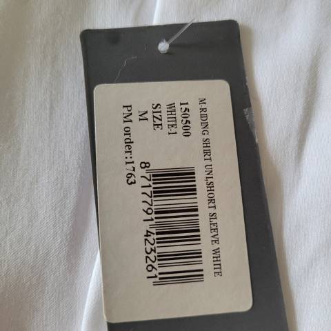 Chemise blanche concours manche courte taille M marque 