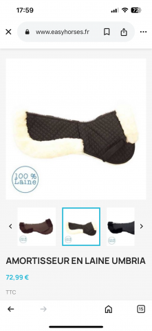 Amortisseur de dos en laine Umbria