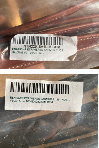 Etrivières Devoucoux Saumur 135 cm