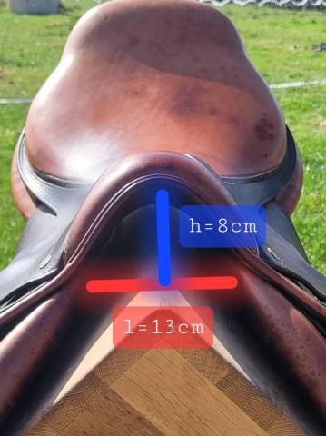 Selle obstacle Hervé godignon 17"5