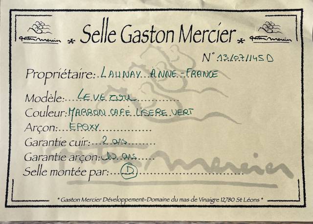 Selle Levezou Gaston Mercier