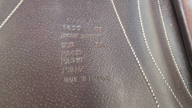 Selle dressage Devoucoux Makila 17,5 coul. havane