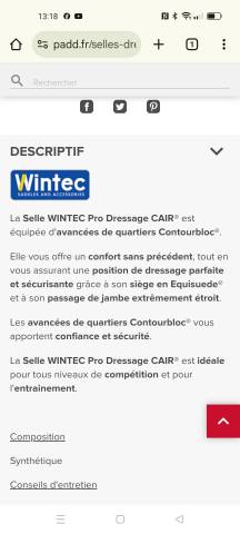 Wintec pro contourbloc 17.5
