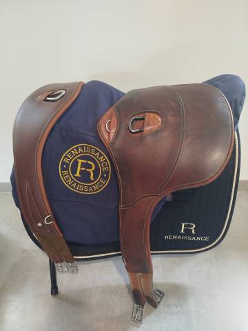 Sangle bavette Renaissance T125 marron 