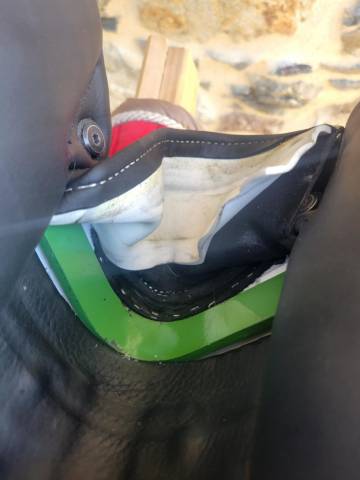 selle cuir fouilloux 17,5"