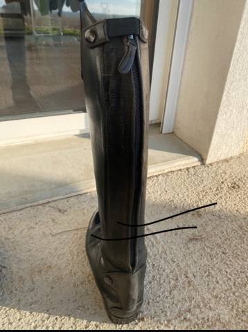 Bottes d’équitation Equithème Taille 40 et mollet M 