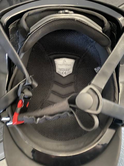 Bombe équitation Equithème Noir / Argent