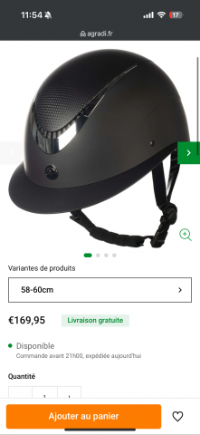 Bombe grande visière hkm