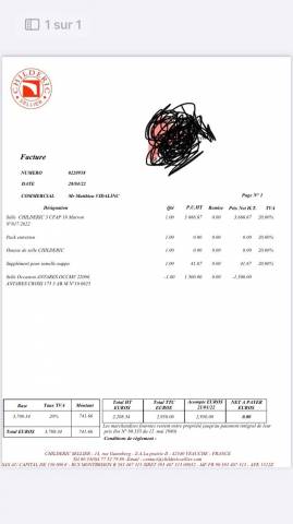 Selle Childeric monoquartier taille 18
