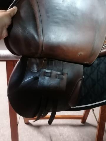 Selle forestier marron taille 17,5, modèle Segonzac 