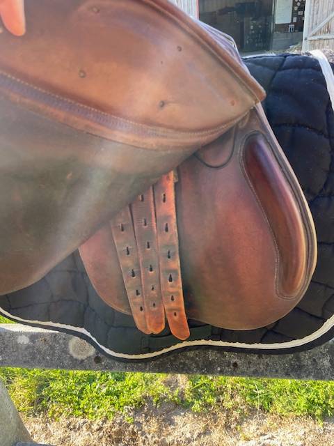 Selle CSO cuir enfant Rodrigo Pessoa