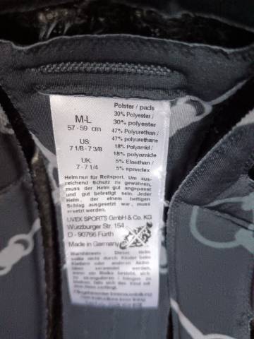 Casque Uvex peu porté 56/59