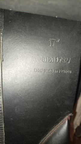 Selle Privilège Équitation Bordeaux 17" noire