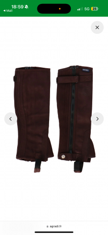 Chaps marron taille L Harry&rsquo;s Horse neuves 