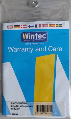 Selle Equitation synthétique Wintec 2000 mixte 18" neuv