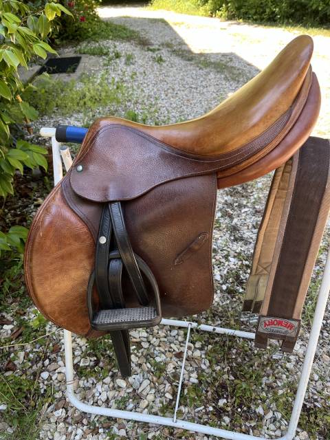Selle Forestier 17,5 cuir marron