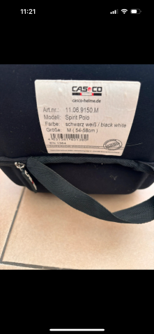 Bombe Casco noire et blanche