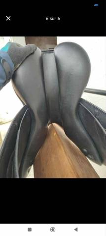 Selle mixte Éric Thomas Lugano cuir 17’5