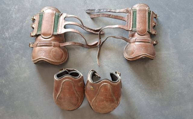 Ensemble guêtres cuir Forestier