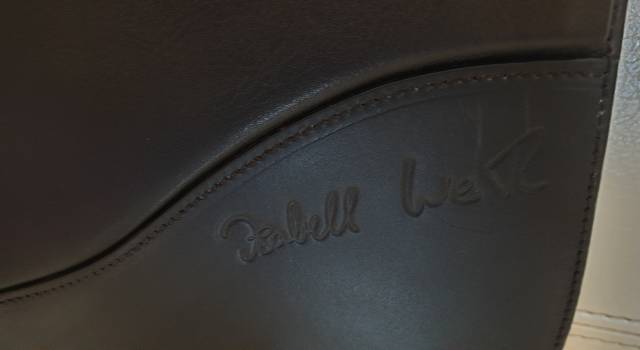 Selle Bates en cuir noire Isabell Cair