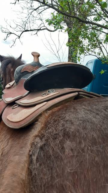 Selle western synthétique 