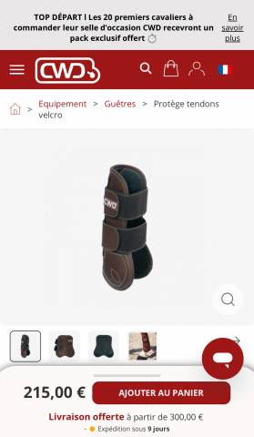 Guêtres cwd poney