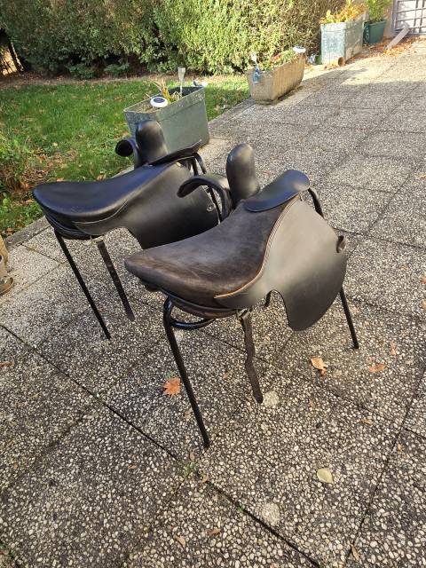 1 Lot de 2 selles amazones PHOENIX avec équipements 
