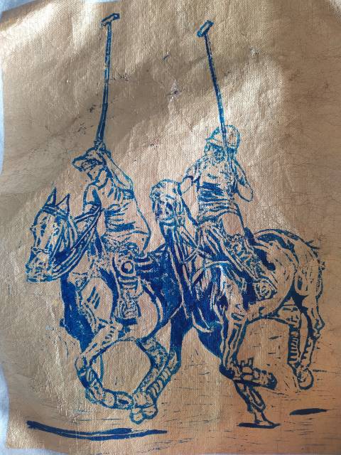 Sac polo linogravure