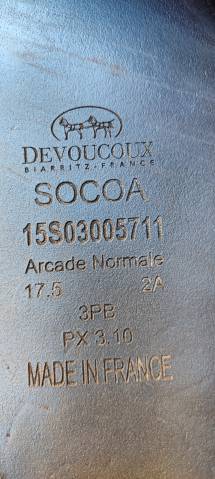 Selle Devoucoux Socoa 17,5 – Très bon état 